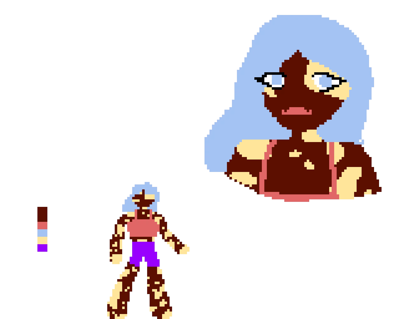 color pallet challenge by phoenix name idk but she beautiful