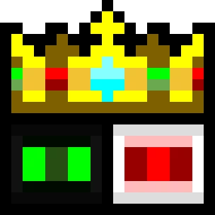 ranboo face crown by pixel