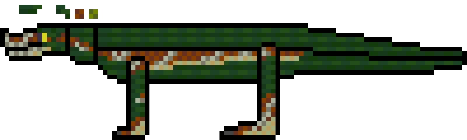 forest crocodillo improved neck and tail