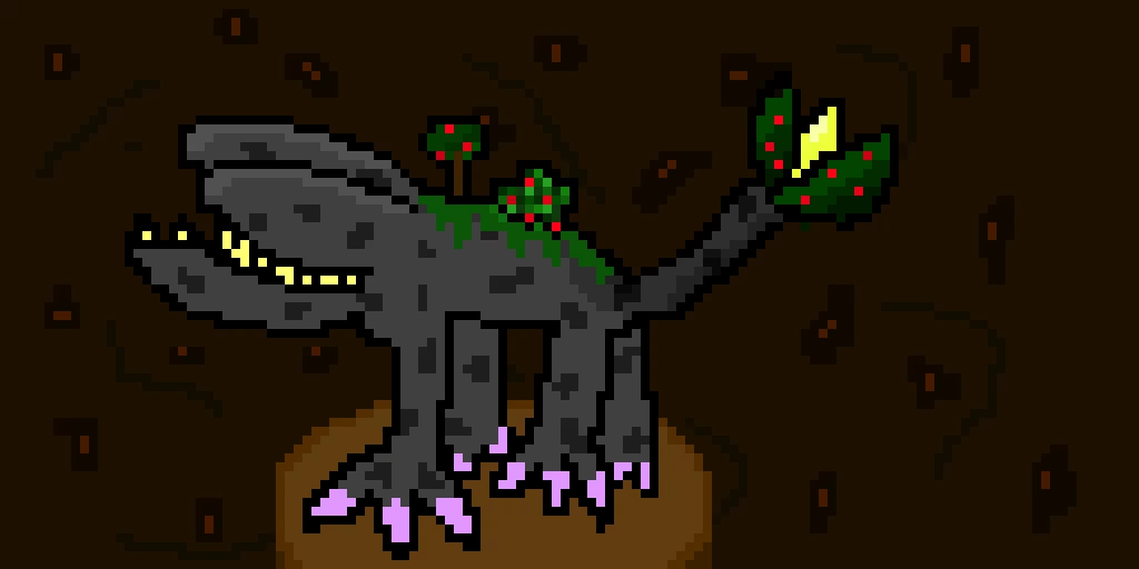 dark rock and plant type fanmade msm shasaurass rare