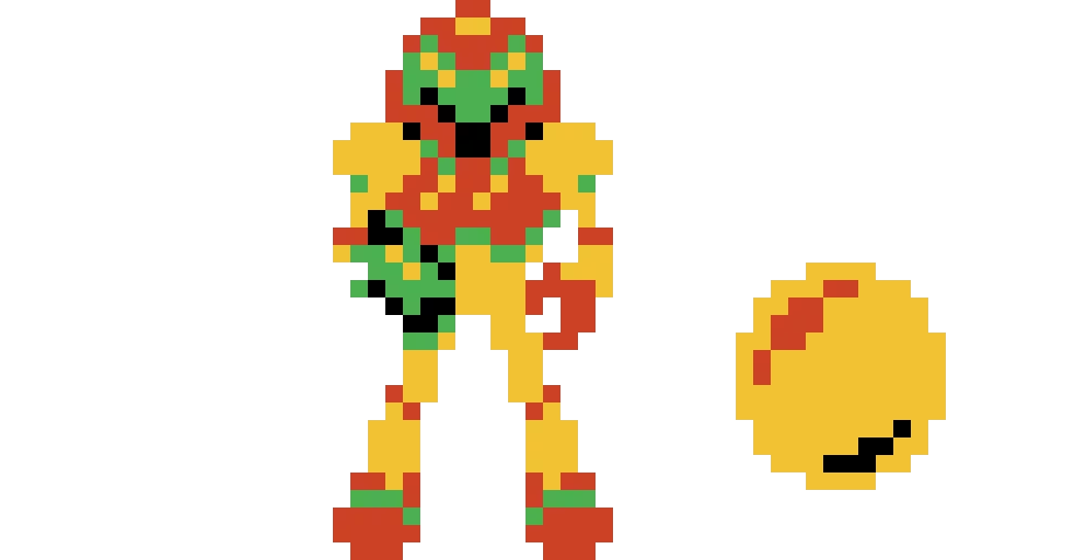 metroid 1 power suit samus w morph ball