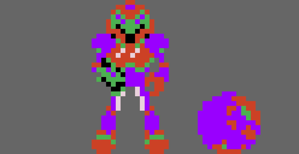 My take of Metroid 1 Gravity Suit Samus