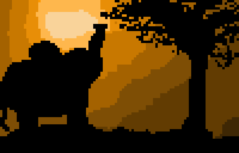 Elephant pixel silhouette :)
