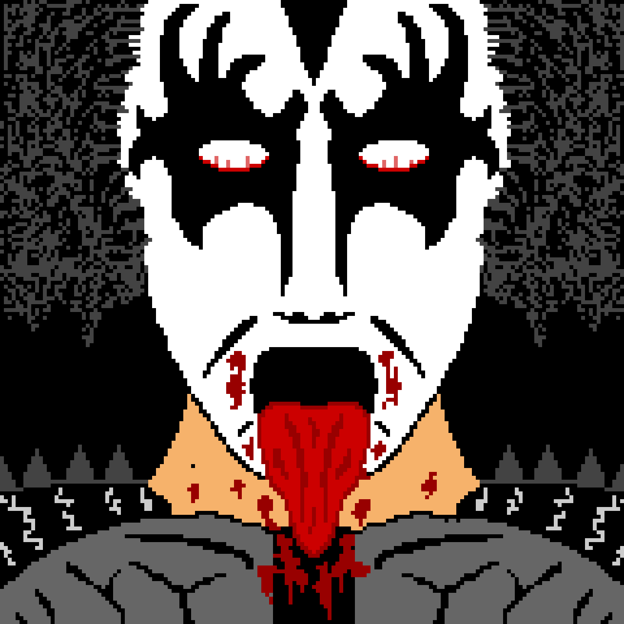 Gene Simmons from KISS (Comment if you know who this is)