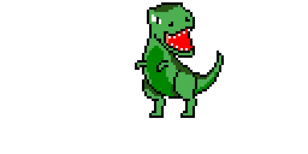 new dino pixel logo but better creds nba