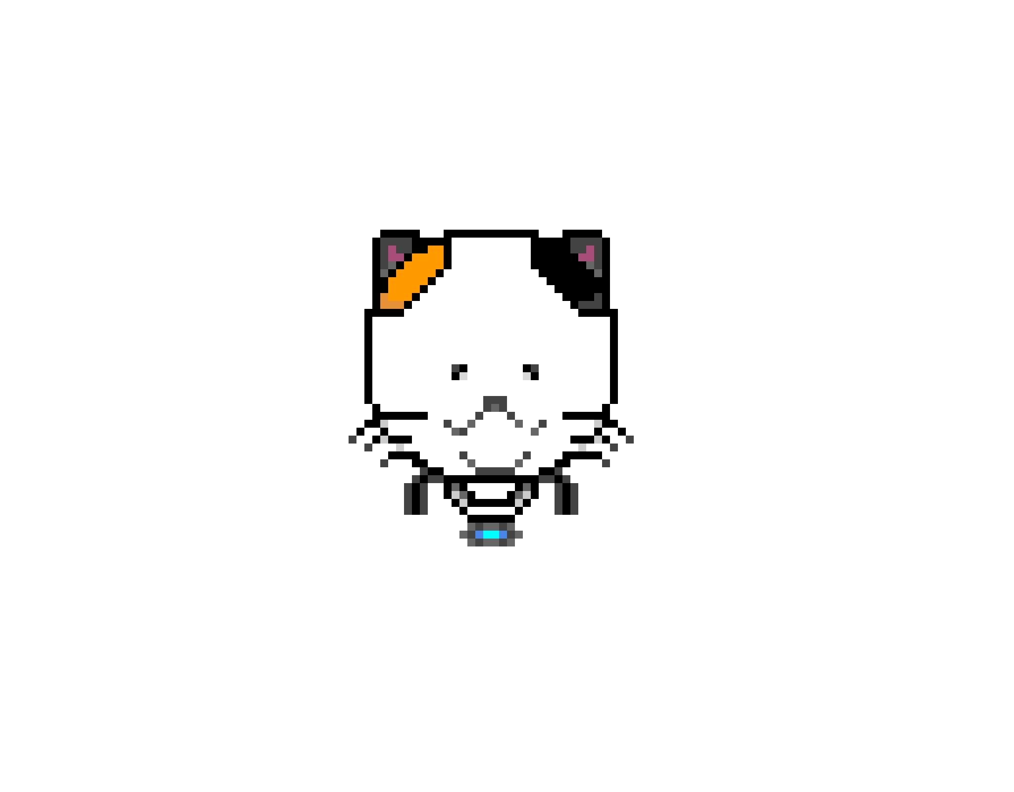 A realistic fiction cat (My first pixel art)