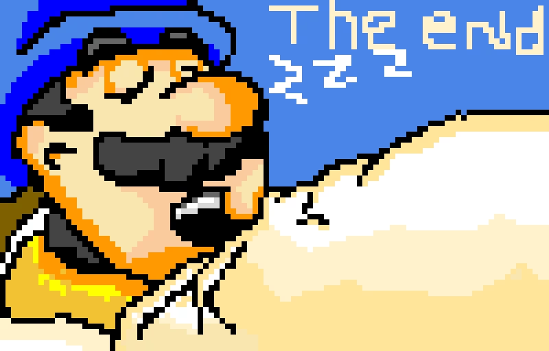 mario sleeping from mario bro 2 15 min of work