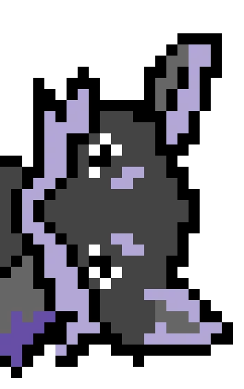 purple sideways wolf d