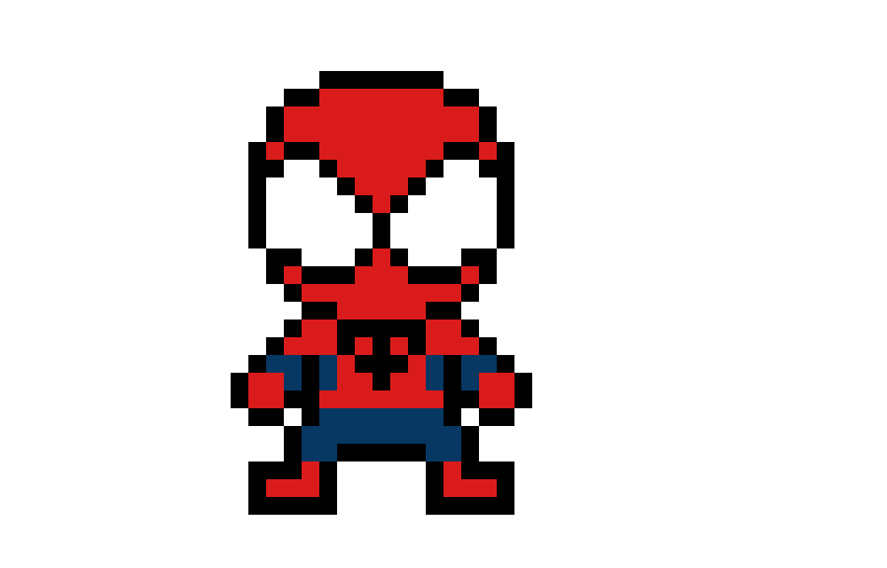 The Amazing Spider Man Dessin Pixel Art Spider Man Hd Png Download 