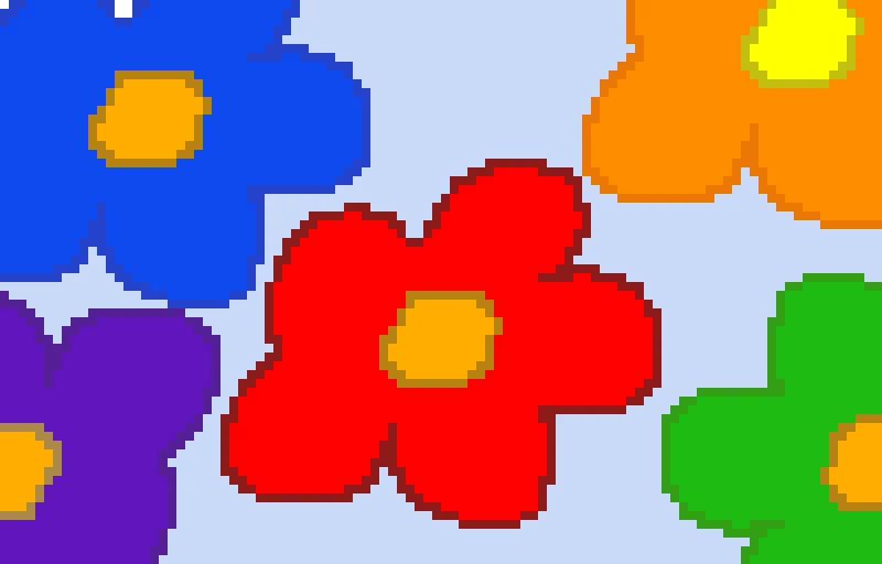 almost full of flowers