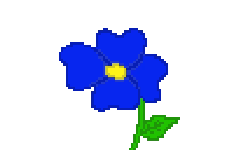 blue flower