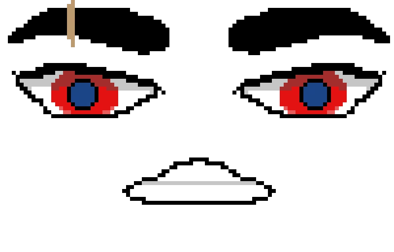 eyes w mouth eyebrows