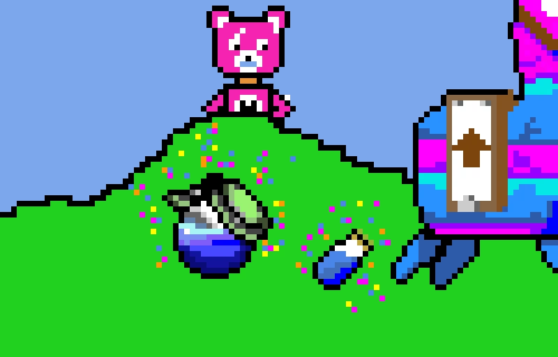 fortnite lama with cuddle team leader