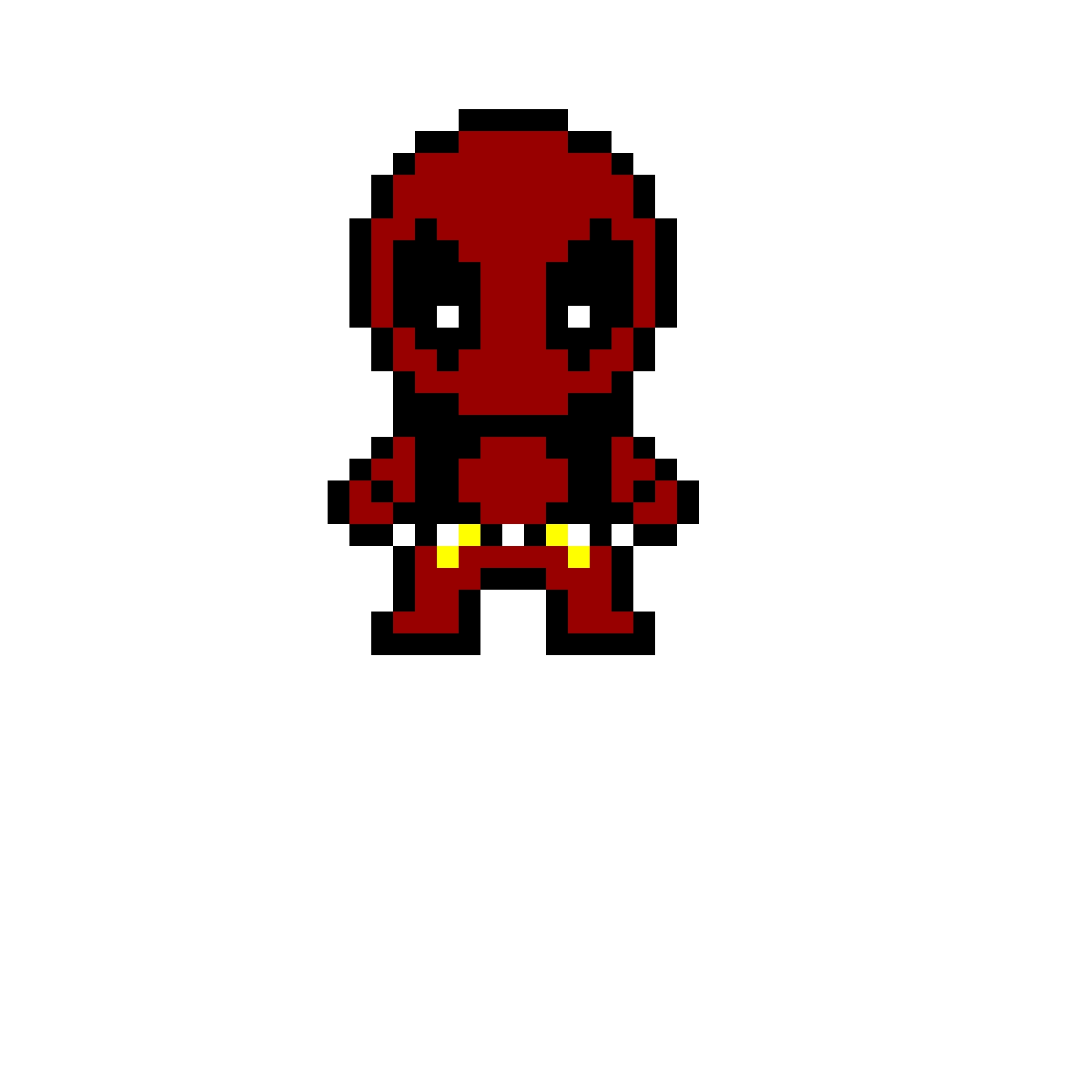 marvel deadpool pixel art