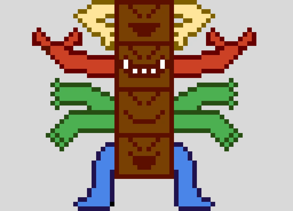 THE STACK-ATTACKERS&rsquo; FINAL FORM, PILLARZILLA!!! (credits to pixelated_feesh73 for stack-attack