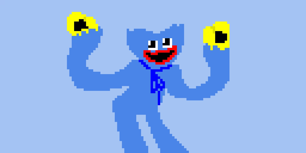 His name is Huggy! Huggy Wuggy! <3