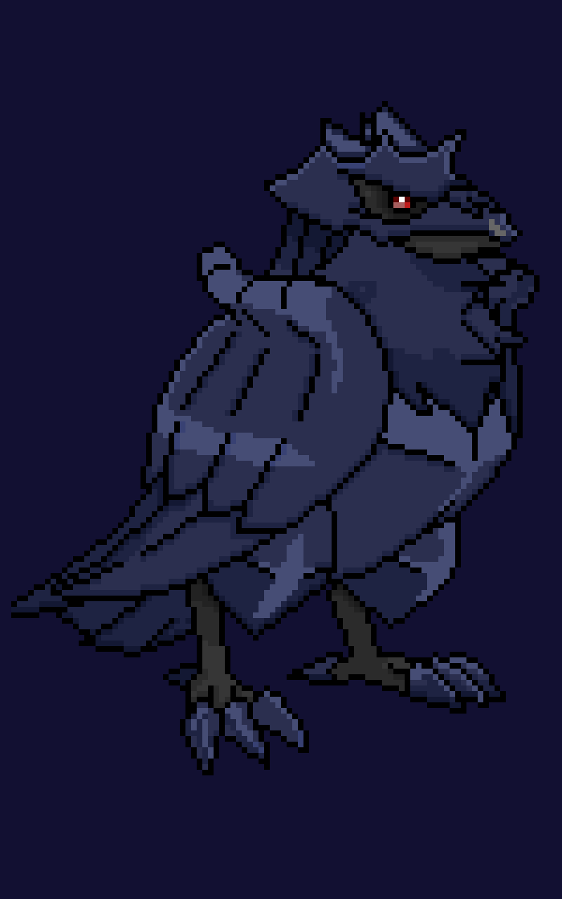 Corviknight for @marcy_the_pixel_cat ,(my 5th favorite Mon of all) Enjoy!