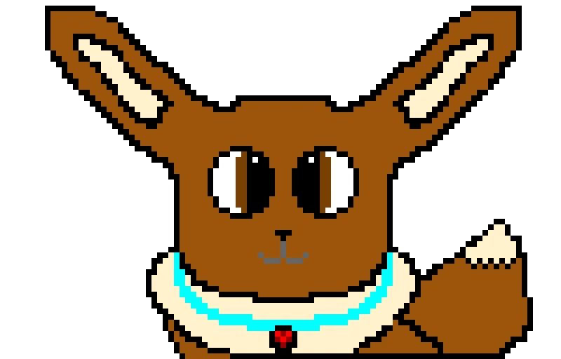 Eevee with a Ruby necklace