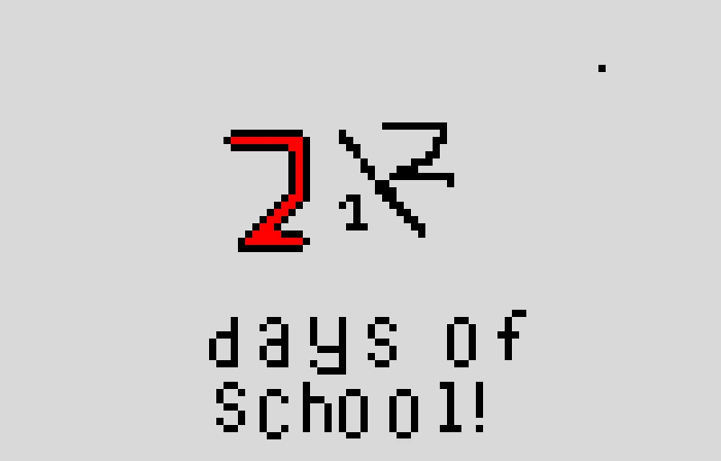 2 1 2 days of school or 2 days of school