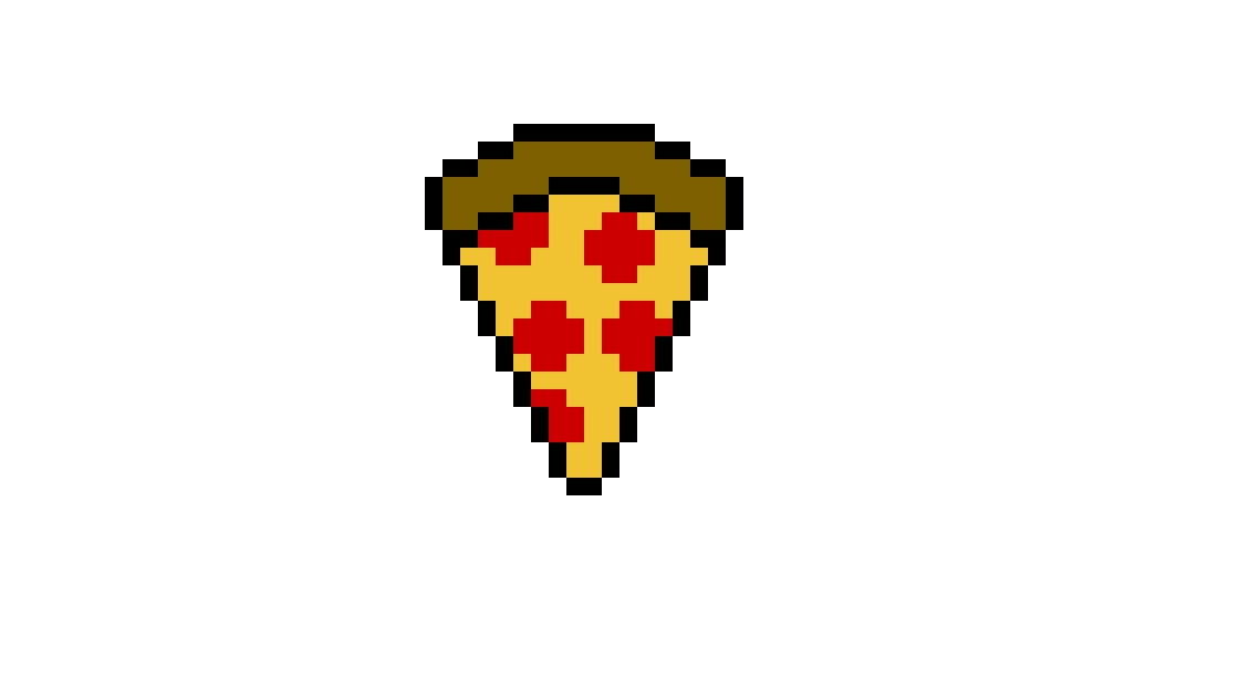 Pizza slice pixel art