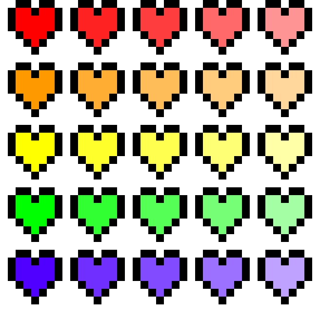 Rainbow Hearts