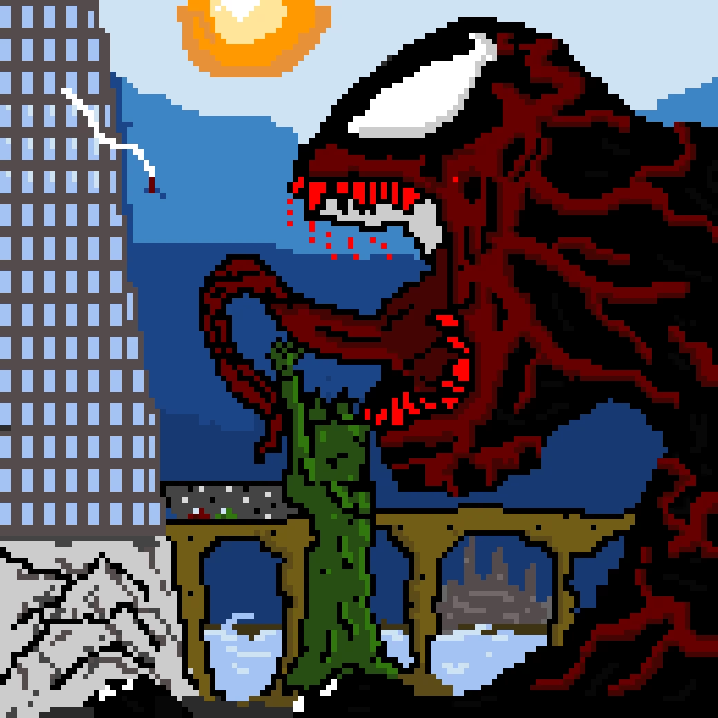 red venom with dripping blood