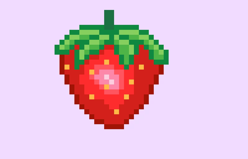 strawberry it looks a little goofy but its ok