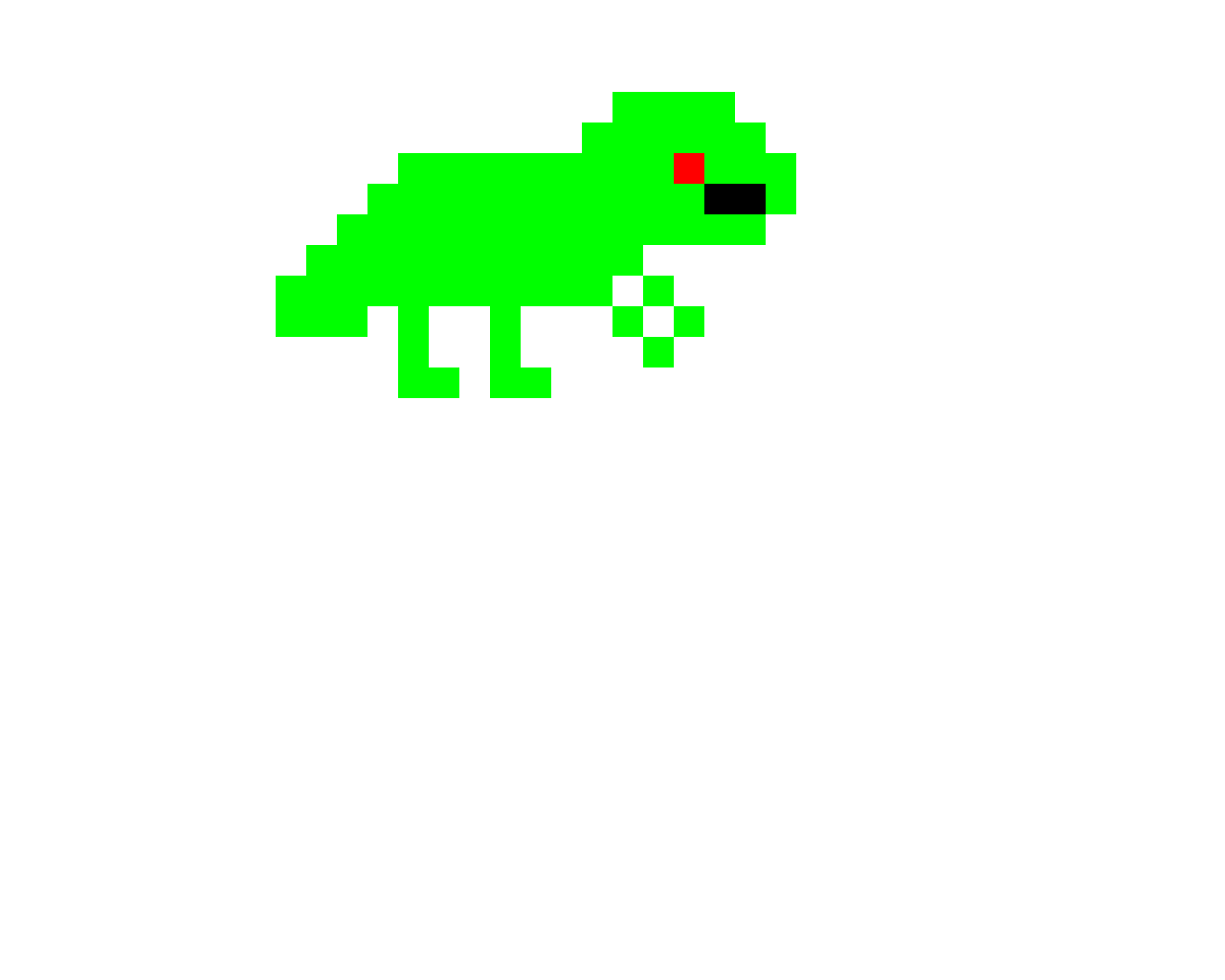 T rex pixel art