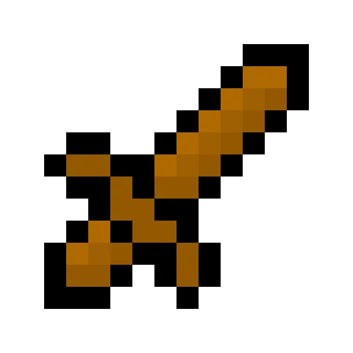 16 bit wooden sword