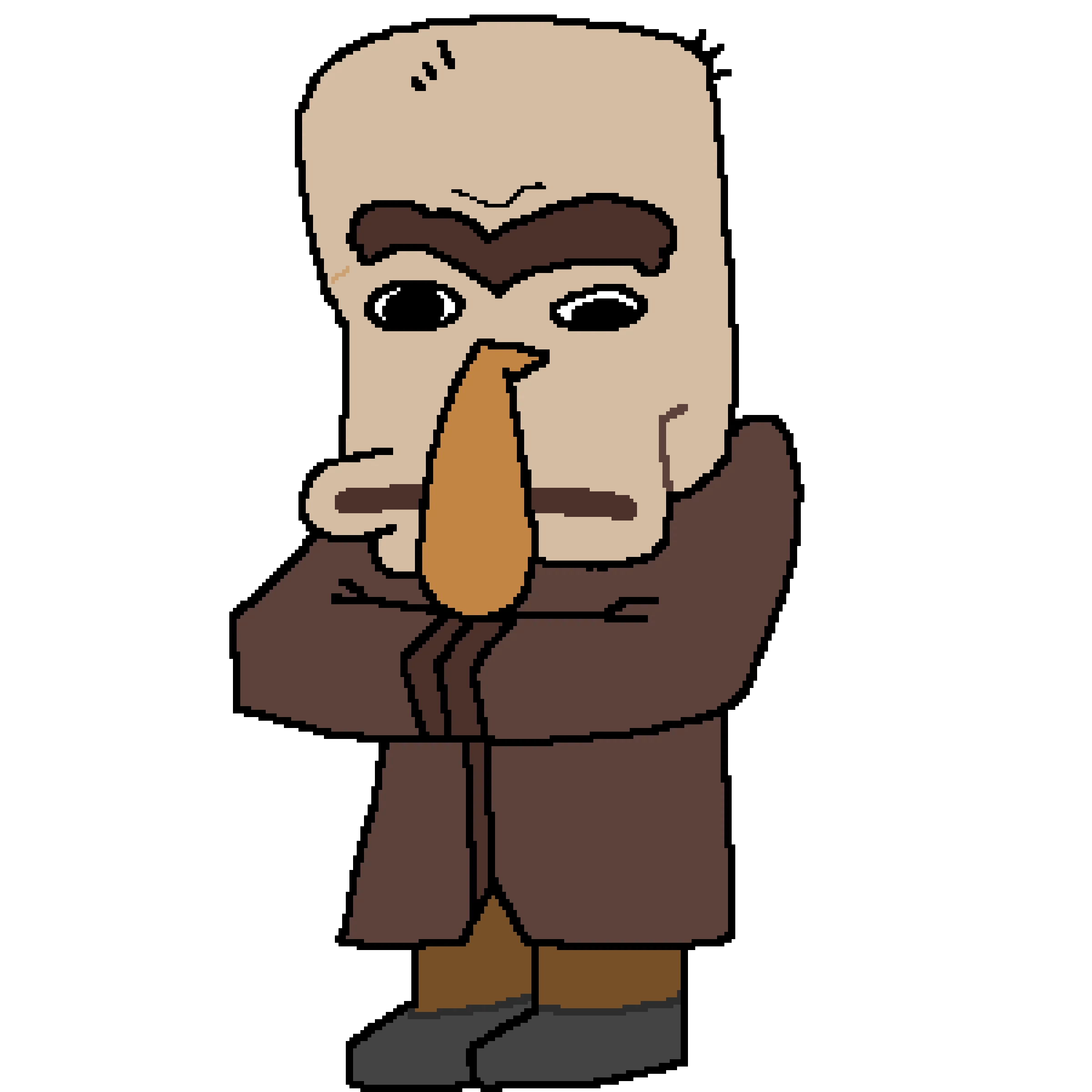 A villager from the Mine and craft.