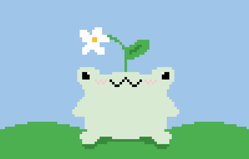 Cute little flower froggy requested by @cheddarcheese