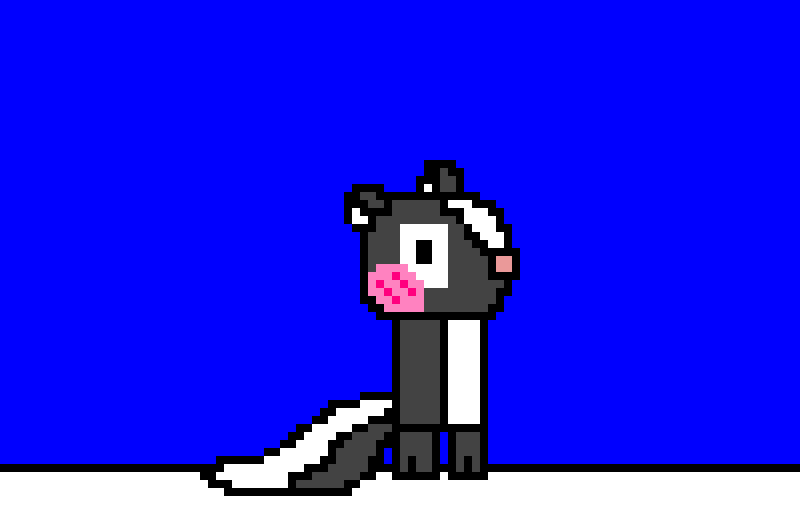 Cute little skunk