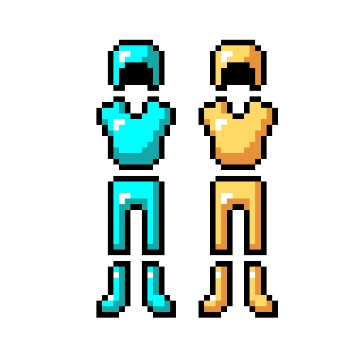 diamond and gold armor by franky