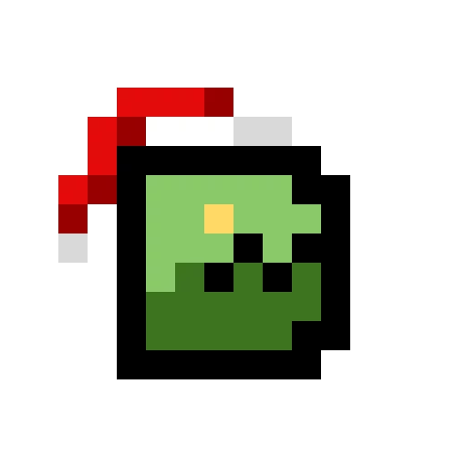 Dinopixel Christmas logo concept