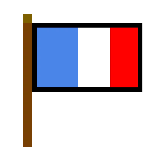 France flag(last flag pixel art). Im making WWE pixel art now