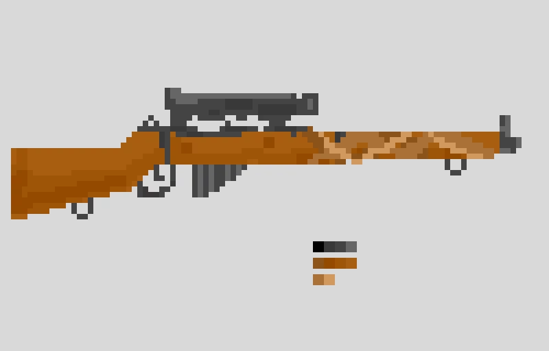 Lee Enfield (scope, scrim and color pallete)