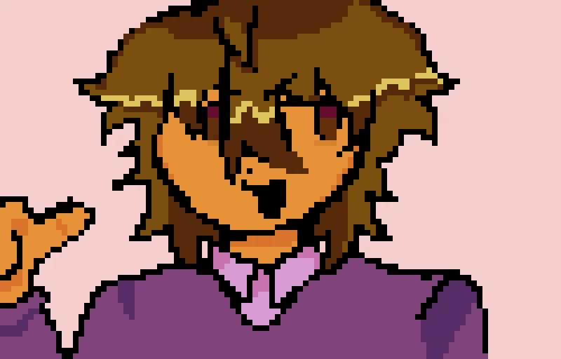 Michael afton blueycapsules fanart pixel art