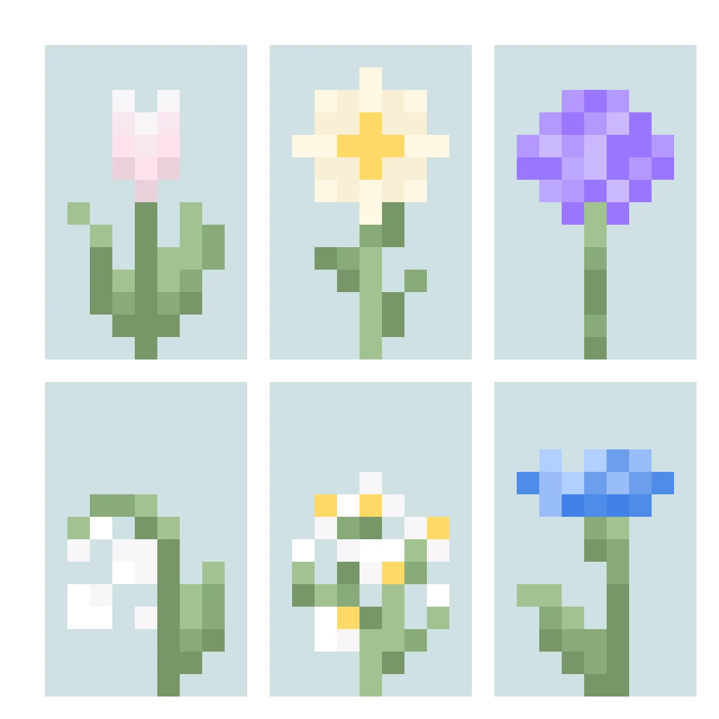 minecraft-flowers