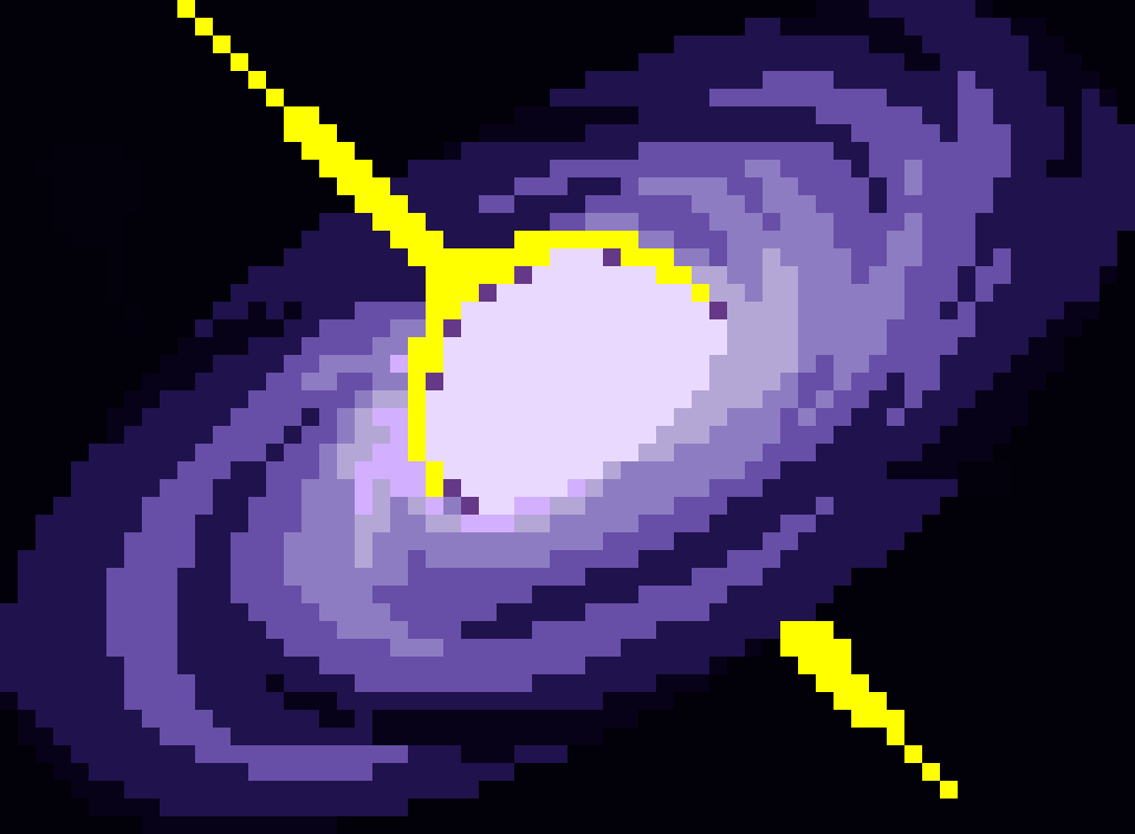 Purple black hole galaxy thingy credit to franky