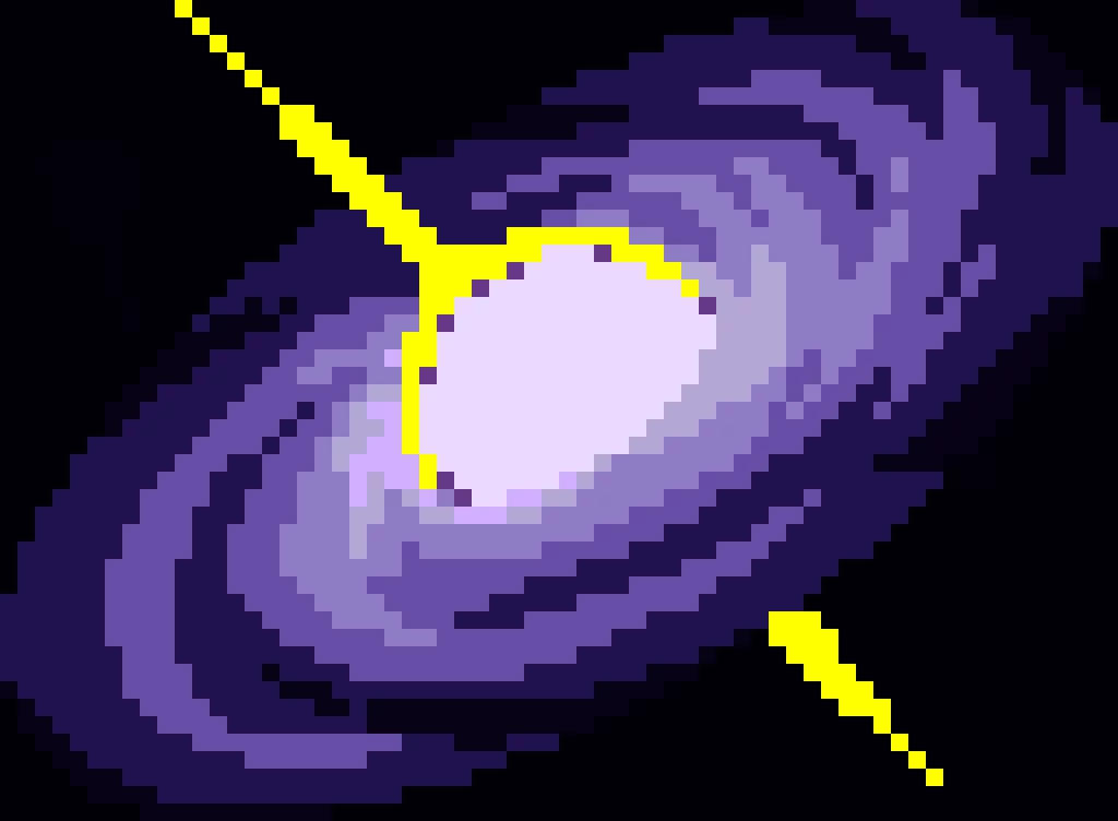 Purple black hole galaxy thingy credit to franky