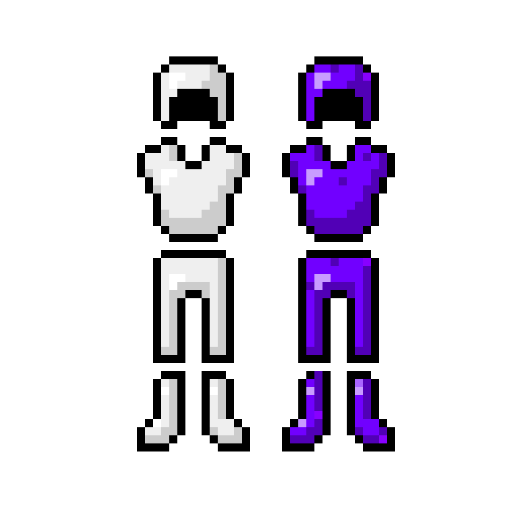 Quartz and Amethyst Armor