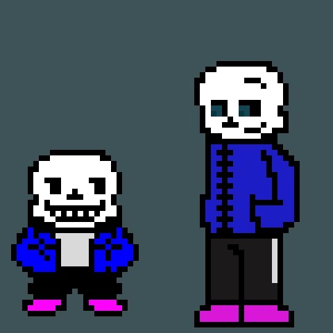 sans meets adult sans if you disagree idc to be for real