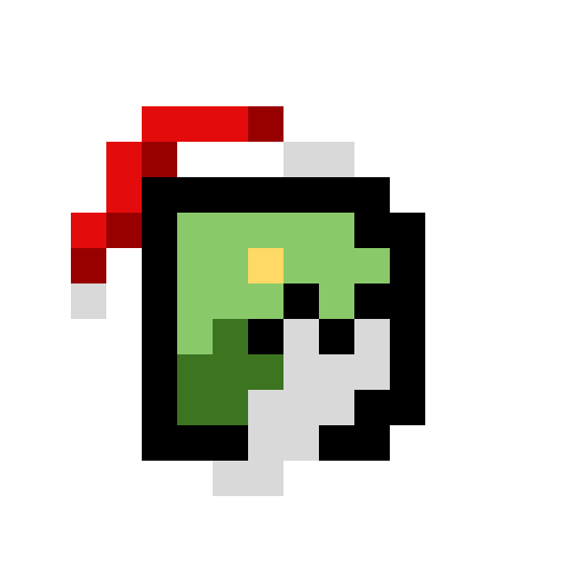 Santa Dinopixel Logo for chrismas