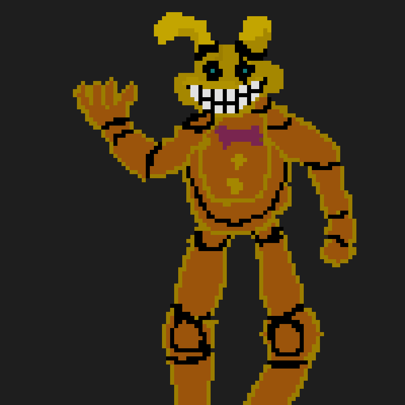 @uncle_fred I tried to draw pit Bonnie, I cannot find the correct color for it..