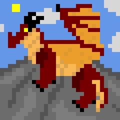 very pixelated skywing