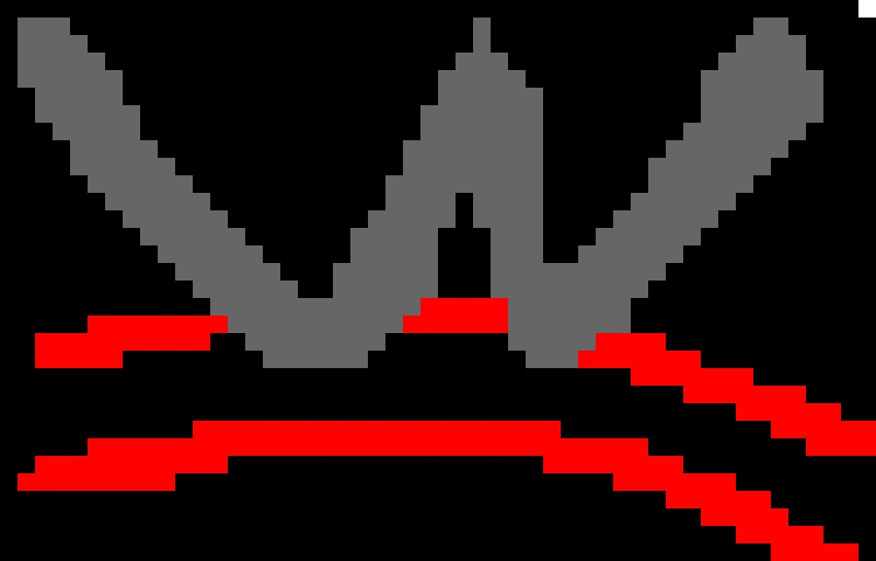 WWE logo pixel art. Goal is 18 likes!!! And comment goal is 4 comments!!!