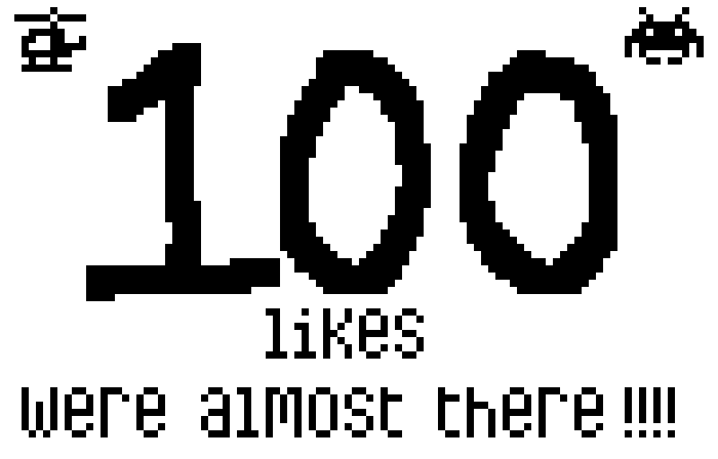 100 likes were almost there