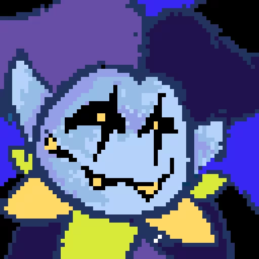 badly drawn jevil havent been on prob gone to again sryy jevil is my favorite character chaos chaos