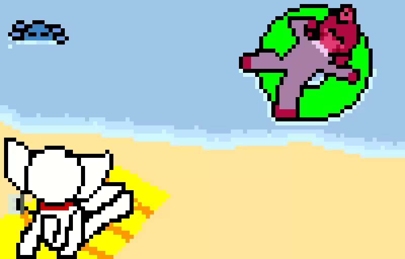 chilling on the beach