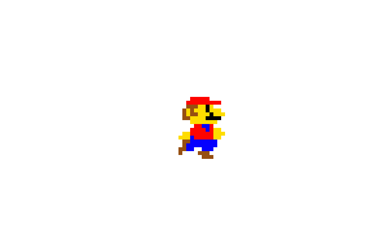mario pixel 8 bit walking
